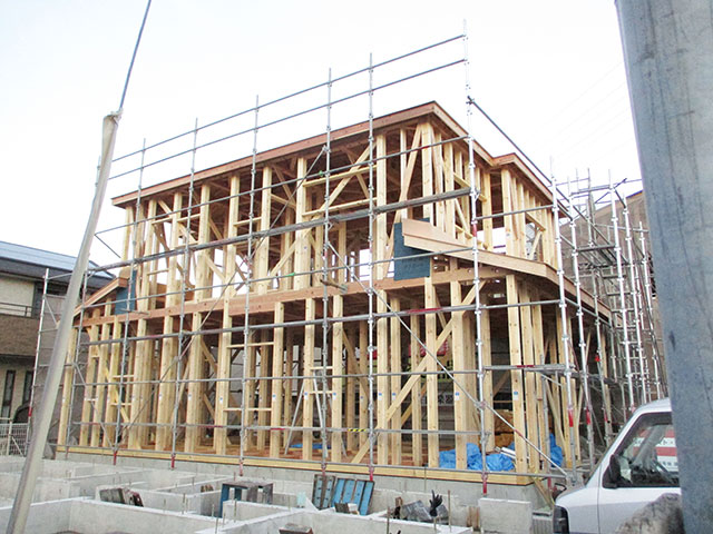 【上棟】領家1丁目9期C号地 新築一戸建て住宅